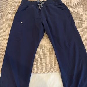 Figs Navy Scrub Pants Large